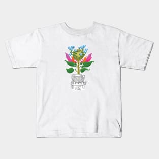 Sleepy dream plant Kids T-Shirt